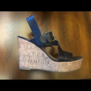 Black Mossimo Cork Wedge Heel. Like New